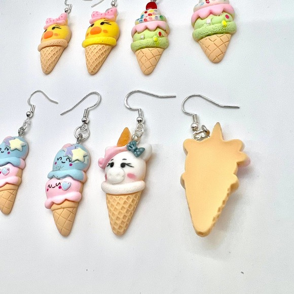 Ice Cream Earrings - Popsicle Earrings - Duck Earrings - Unicorn Earrings - Picture 5 of 9